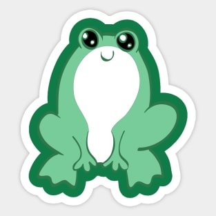 Cute Happy Frog Sticker
